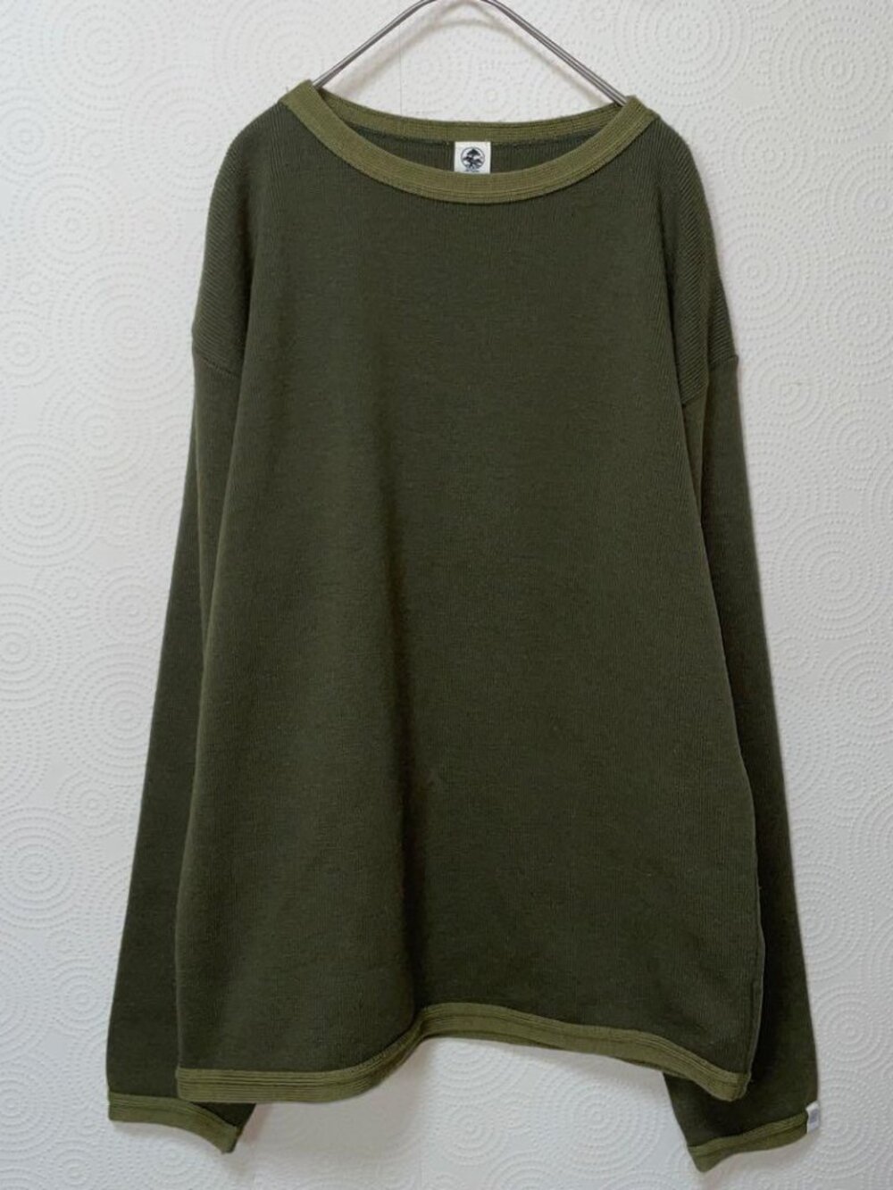 Yagea Olive Green Crew Neck Sweater